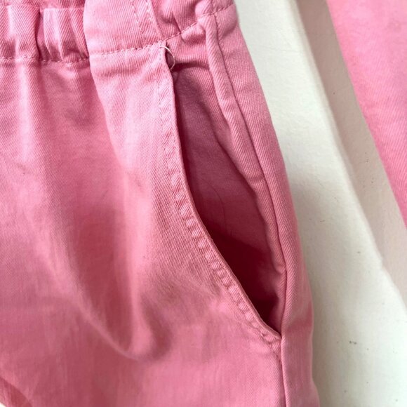 NEW 1. State Twill Cotton Blend Romper in Blush with Drawstring Waist, Size M - Picture 9 of 16